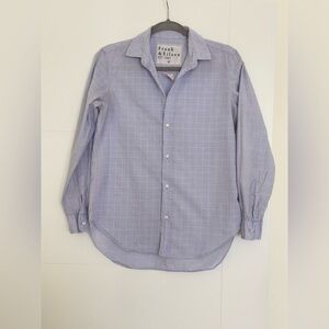 Frank & Eileen Womens Frank Plaid Button Down Purple Pink Shirt Top Sz Small